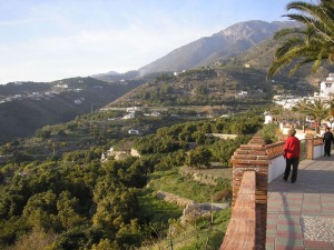 A view of the Frigiliana countryside from the village      